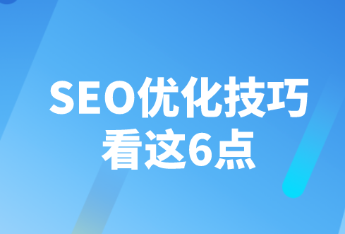 SEO优化技巧看这6点