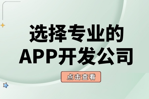 如何选择靠谱的APP软件开发公司？